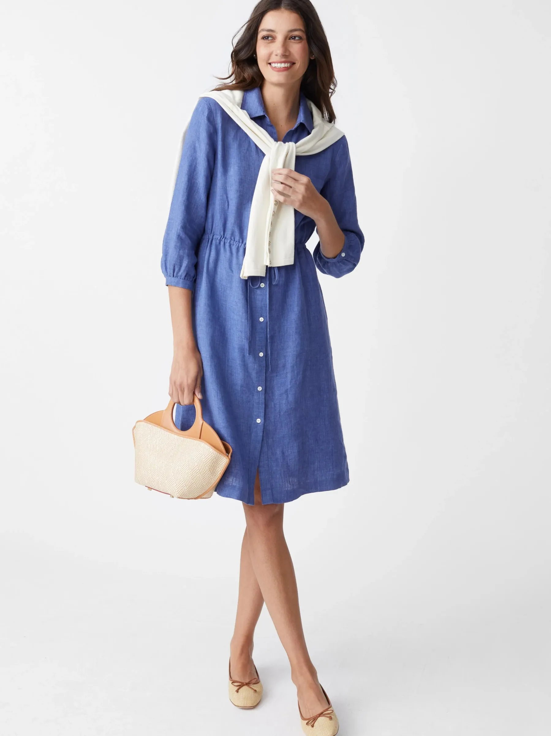Flor Linen Dress-J.McLaughlin Online