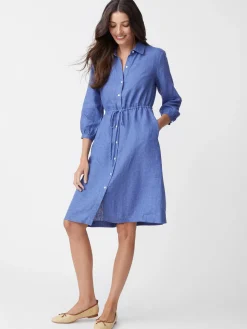 Flor Linen Dress-J.McLaughlin Online