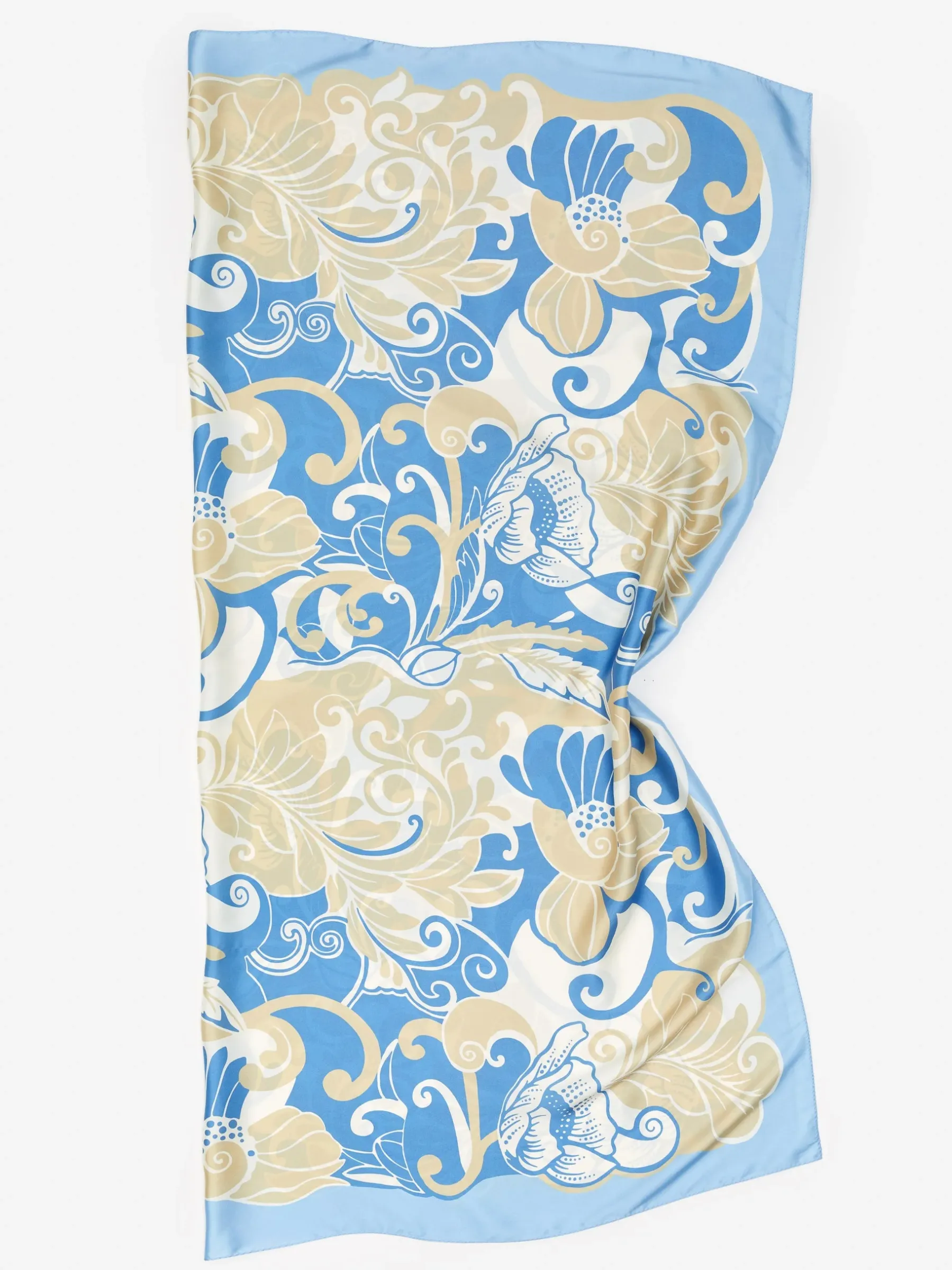 Gemma Scarf In Maxi Pandora Floral Border-J.McLaughlin Hot