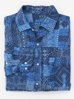 Gramercy Classic Fit Linen Shirt In Diamond Patch-J.McLaughlin Discount