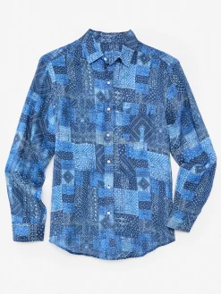 Gramercy Classic Fit Linen Shirt In Diamond Patch-J.McLaughlin Discount
