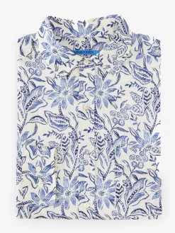 Gramercy Classic Fit Linen Shirt In Indigo Flora-J.McLaughlin Best