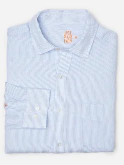Gramercy Classic Fit Linen Shirt In Fineline-J.McLaughlin Fashion