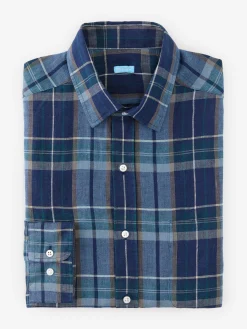 Gramercy Classic Fit Linen Shirt In Plaid-J.McLaughlin Discount