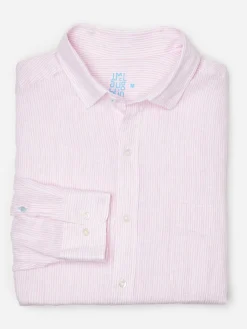 Gramercy Classic Fit Linen Shirt In Fineline-J.McLaughlin Hot