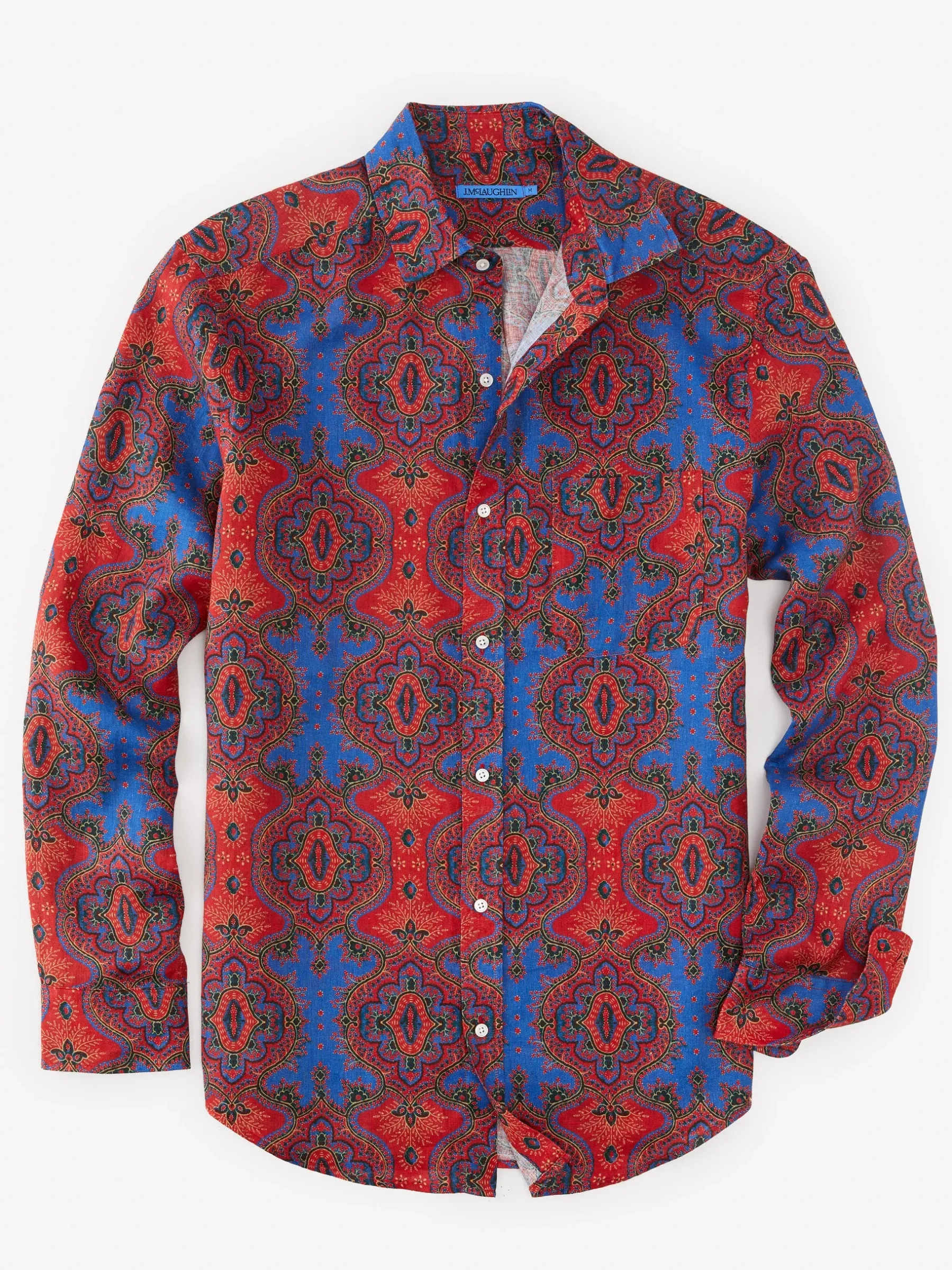 Gramercy Classic Fit Linen Shirt In Barros Beach-J.McLaughlin Online