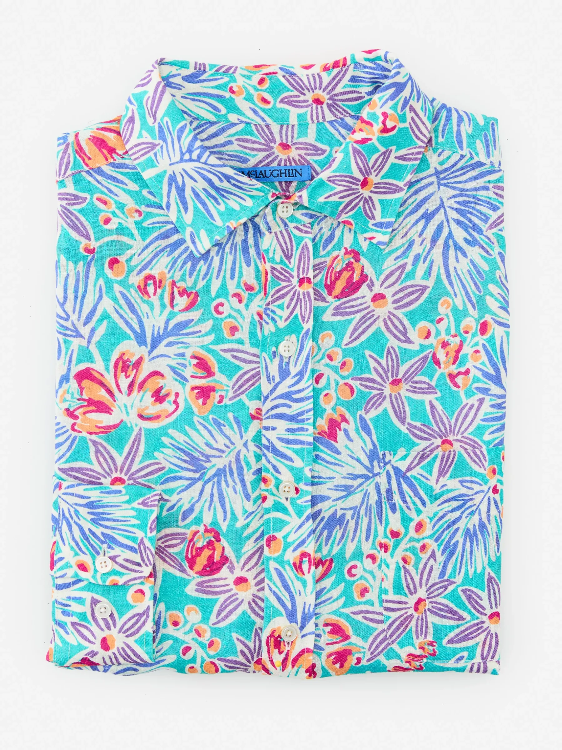 Gramercy Classic Fit Linen Shirt In Island Bouquet-J.McLaughlin New