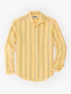 Gramercy Classic Fit Linen Shirt In Stripe-J.McLaughlin Sale