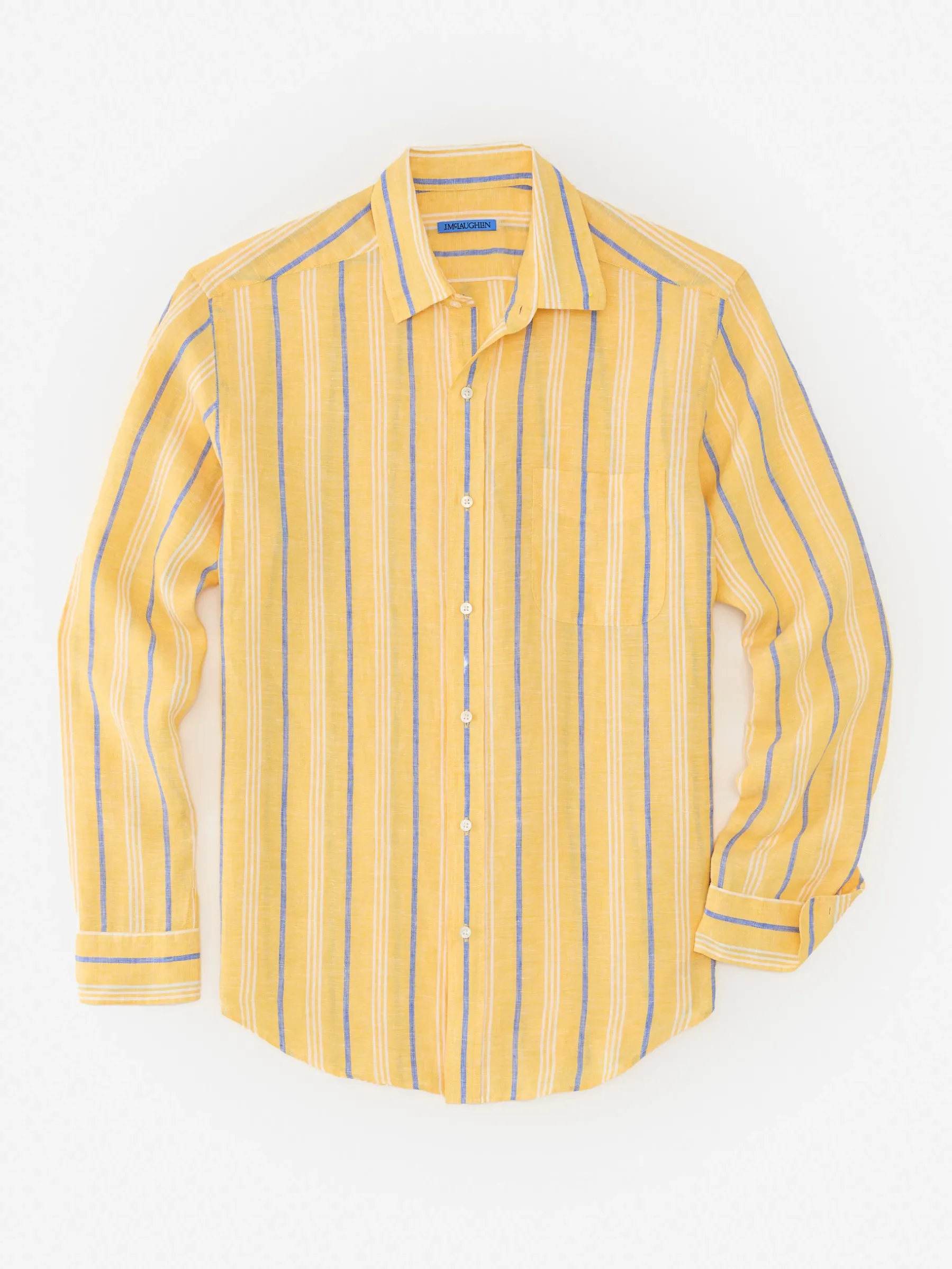 Gramercy Classic Fit Linen Shirt In Stripe-J.McLaughlin Sale