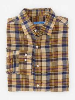 Gramercy Classic Fit Linen Shirt In Plaid-J.McLaughlin Discount