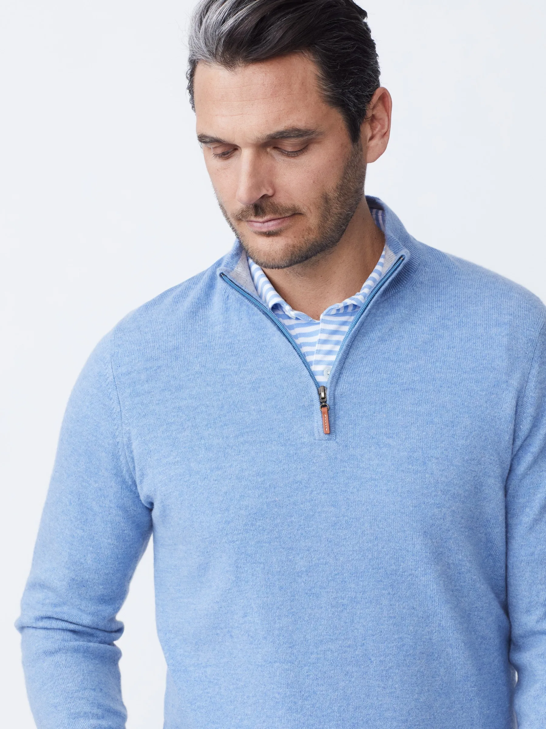 Henry Cashmere 1/4 Zip-J.McLaughlin Fashion