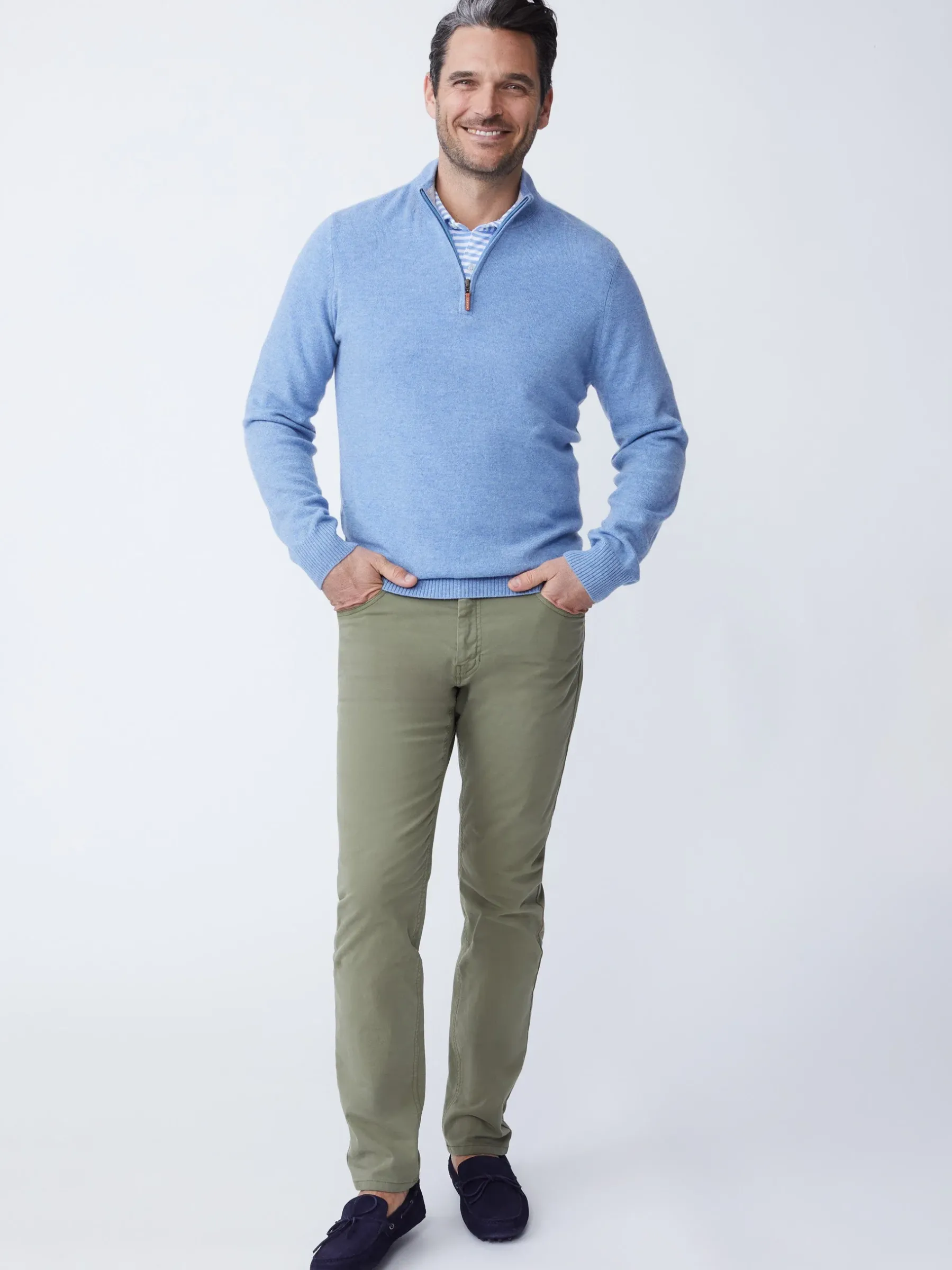 Henry Cashmere 1/4 Zip-J.McLaughlin Fashion