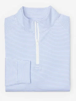 Kosta Performance 1/2 Zip In Covington Stripe-J.McLaughlin Online