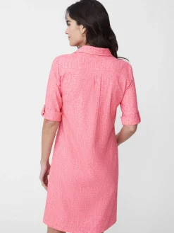Lawrence Dress In Cross Hachure-J.McLaughlin New