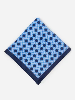 Linen Pocket Square In Floral-J.McLaughlin New