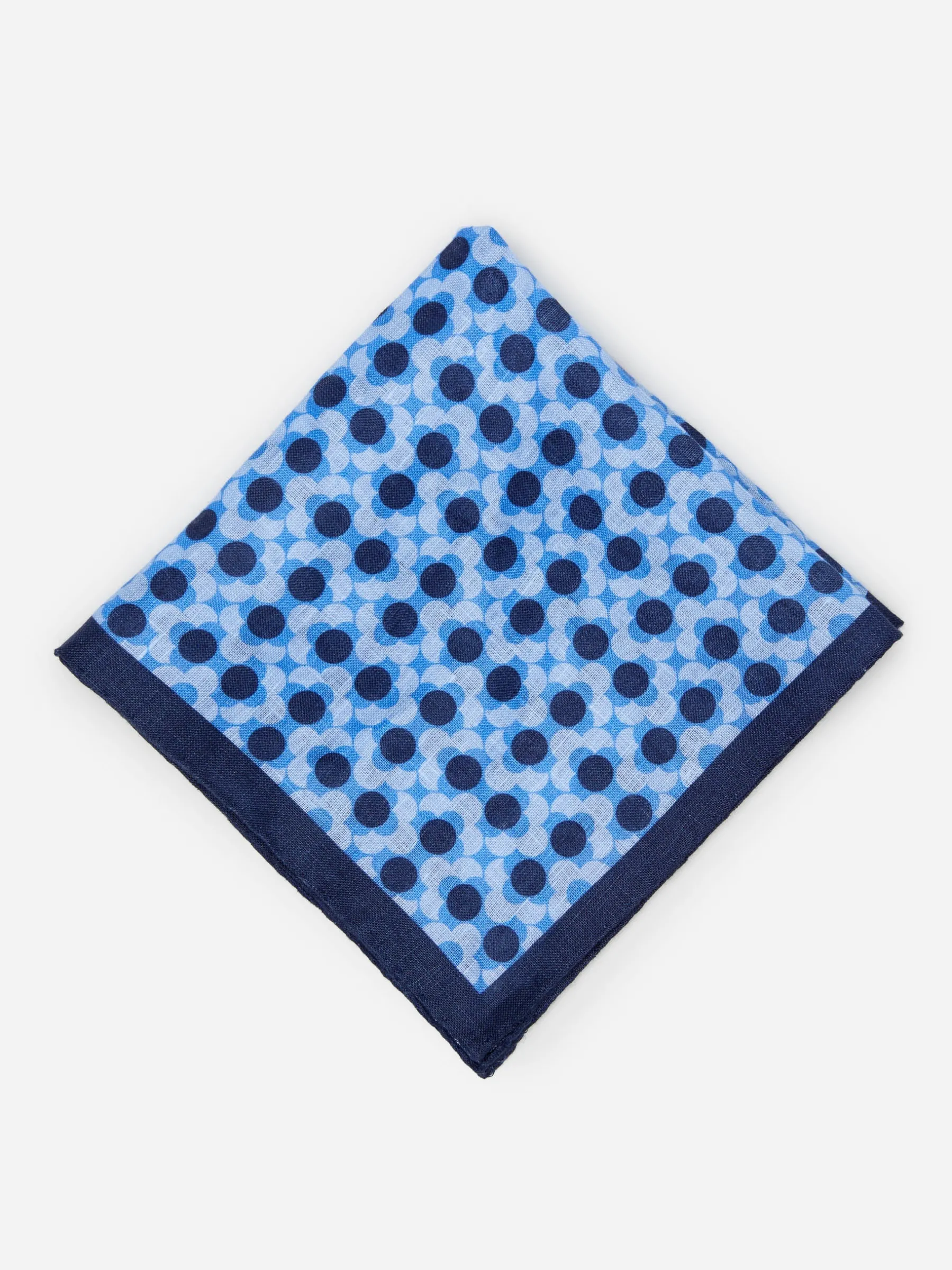 Linen Pocket Square In Floral-J.McLaughlin New