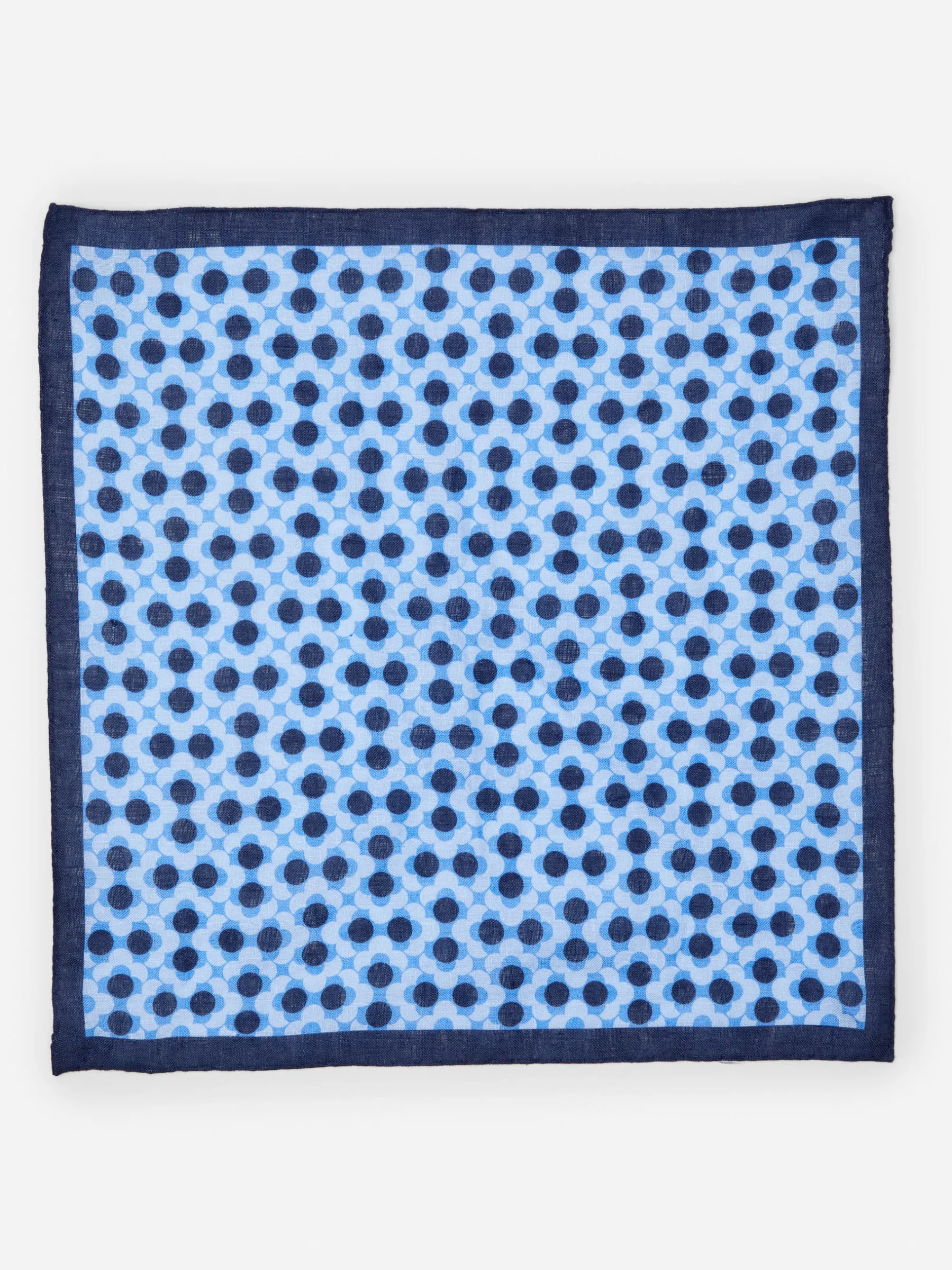 Linen Pocket Square In Floral-J.McLaughlin New