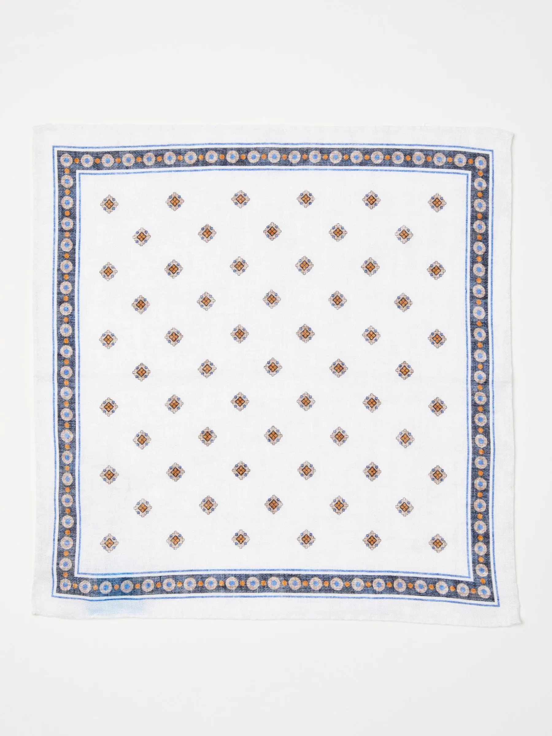 Linen Pocket Square In Foulard-J.McLaughlin Discount