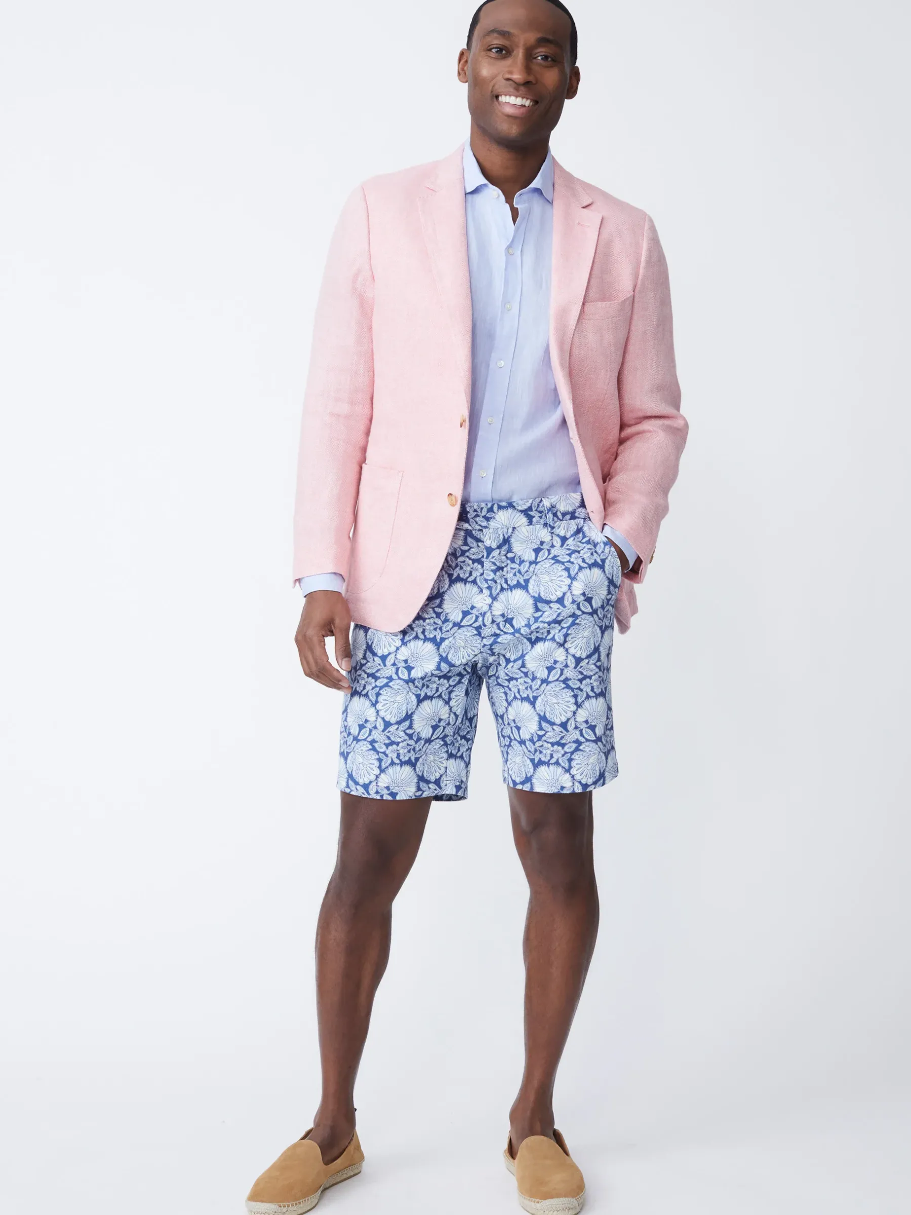 Lisbon Linen Blazer In Herringbone-J.McLaughlin Outlet