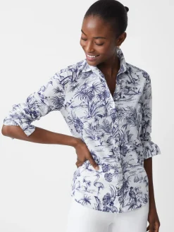 Lois Shirt In Heron Toile-J.McLaughlin Online
