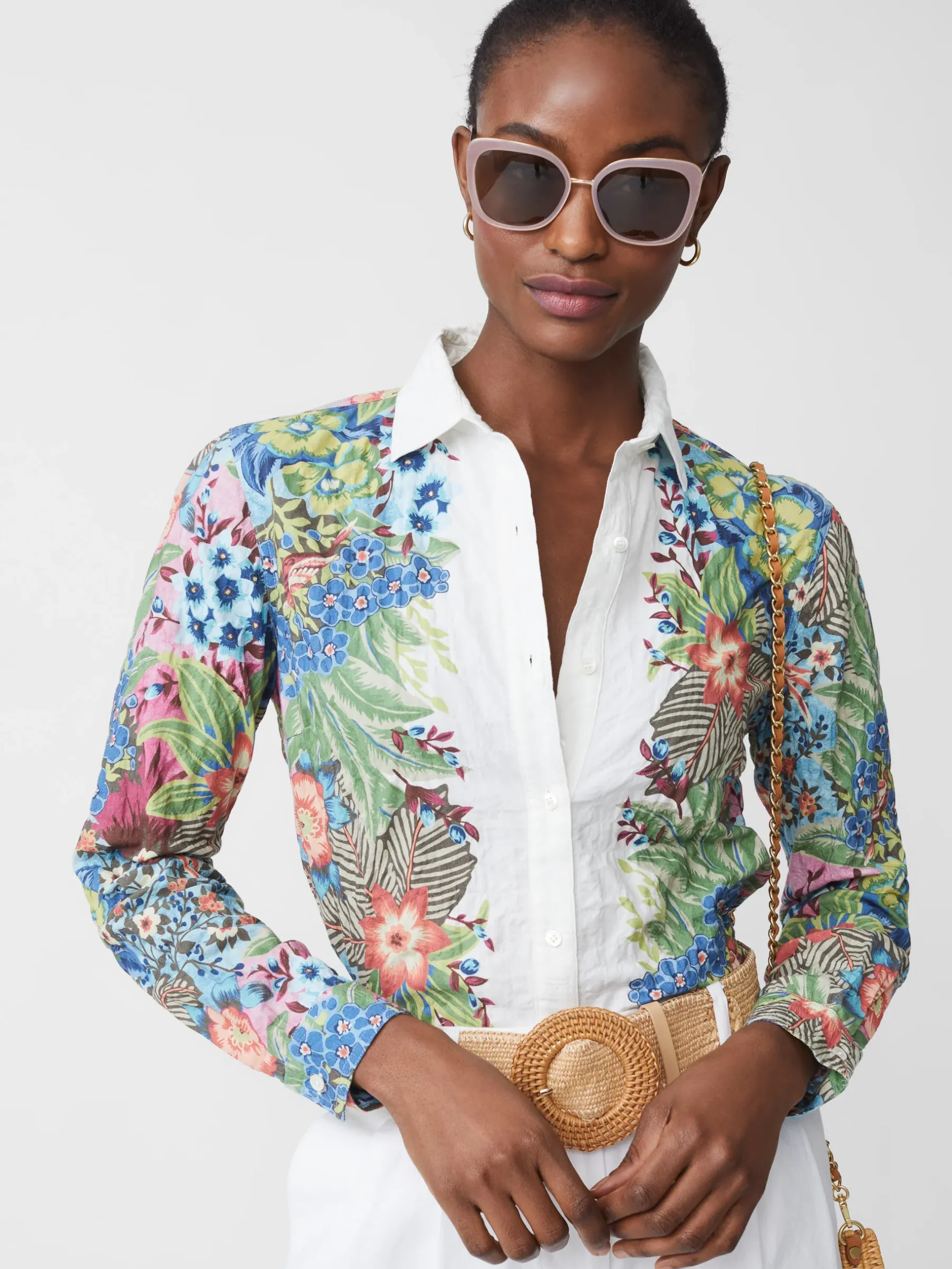 Lois Shirt In Paradise Breeze-J.McLaughlin Clearance