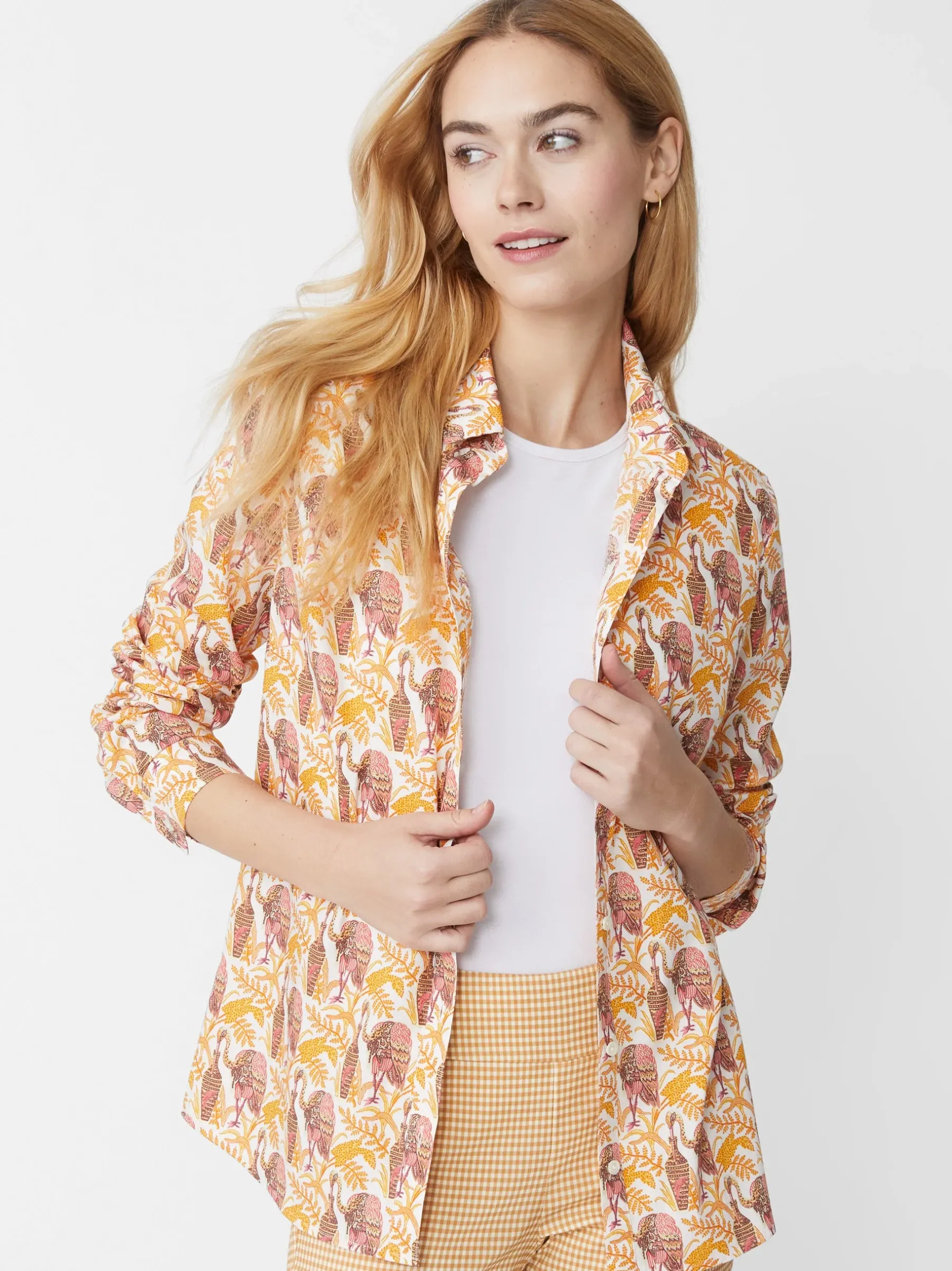 Lois Shirt In Rare Bird-J.McLaughlin Hot