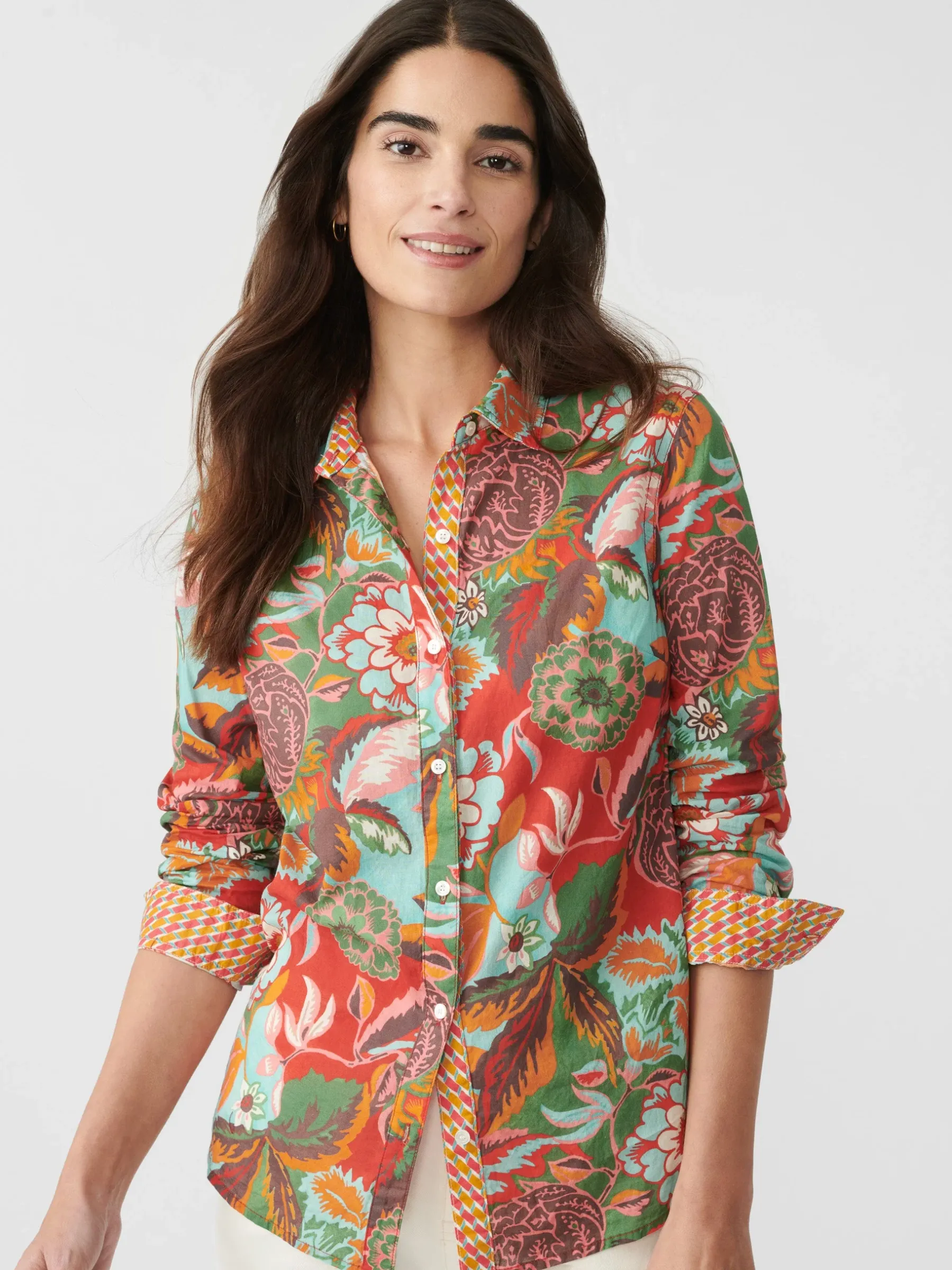 Lois Shirt In Terra Blossom Geo-J.McLaughlin Online
