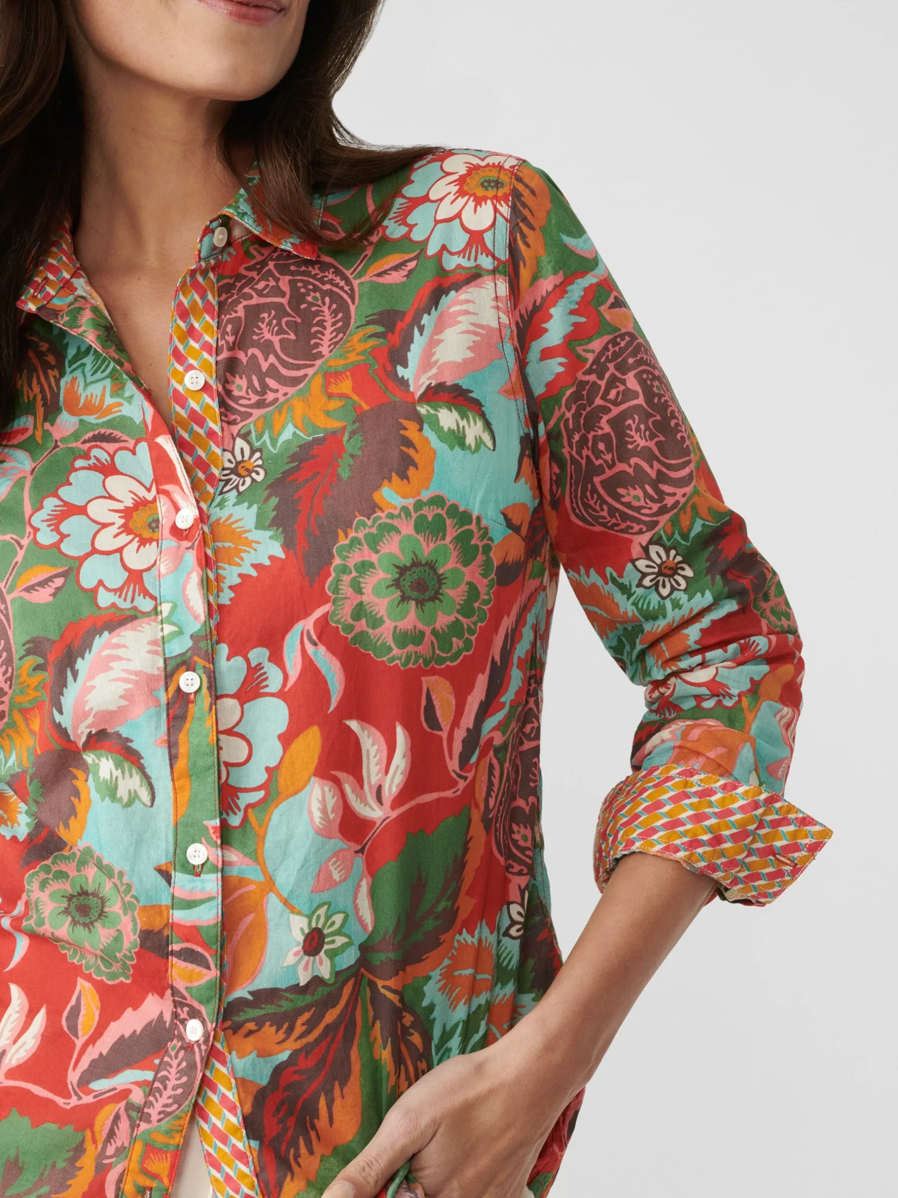 Lois Shirt In Terra Blossom Geo-J.McLaughlin Online