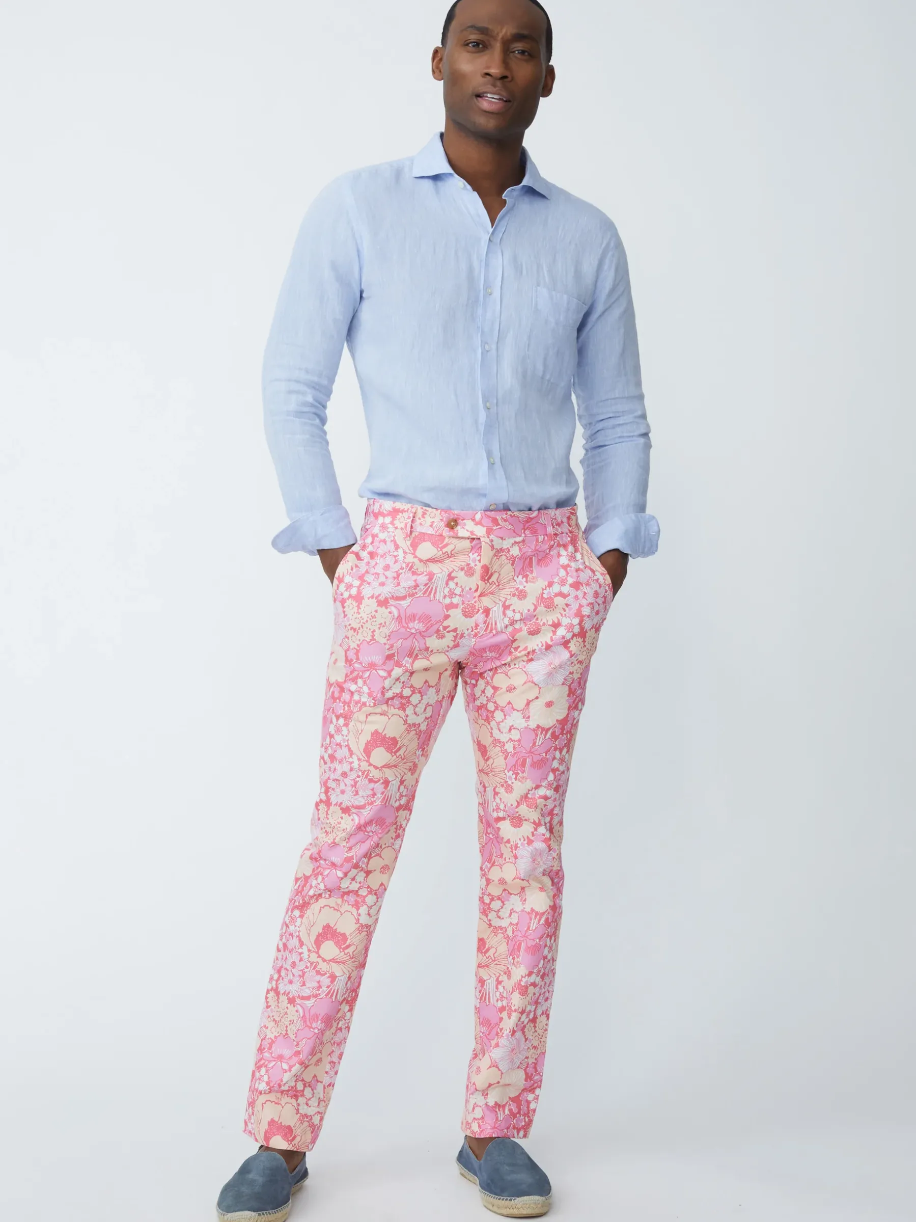 Lukas Pants In Posh Pansies-J.McLaughlin Online