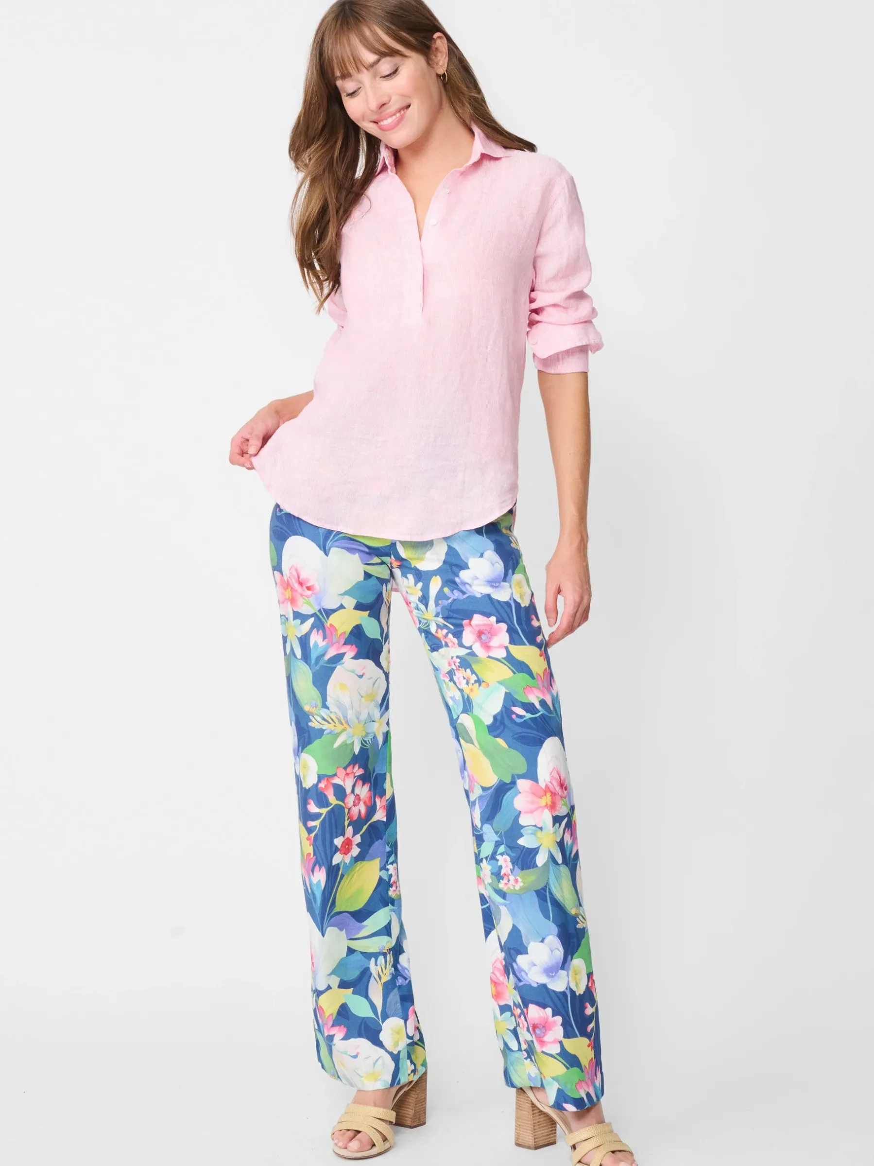 Lula Linen Shirt In Stripe-J.McLaughlin Outlet