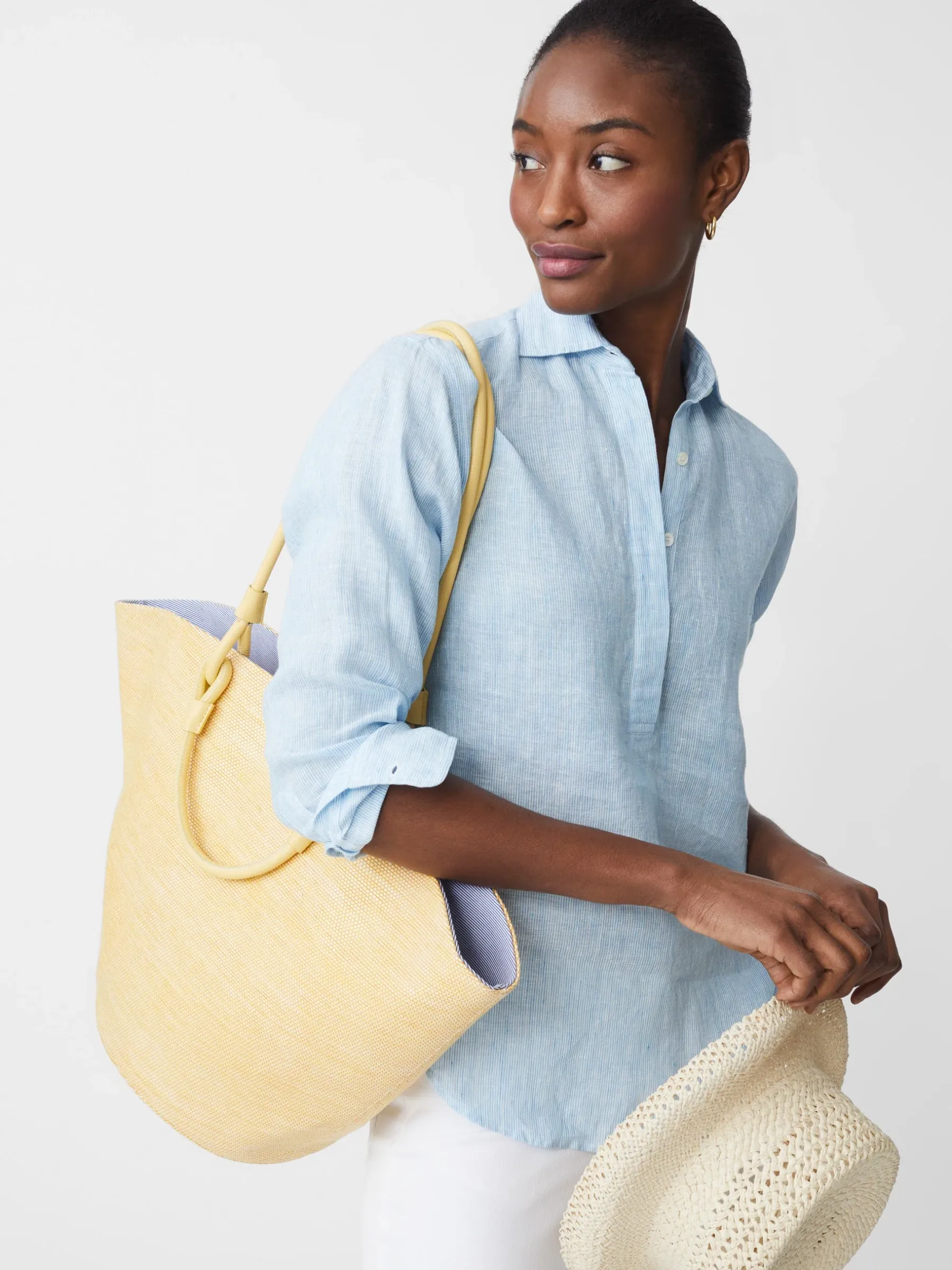 Lula Linen Shirt In Stripe-J.McLaughlin Discount