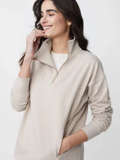 Maeba Fleece Top In Herringbone Jacquard-J.McLaughlin Best