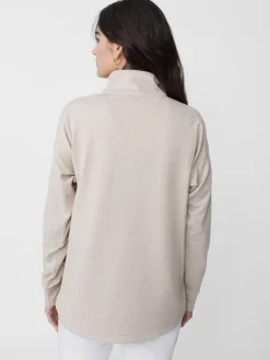 Maeba Fleece Top In Herringbone Jacquard-J.McLaughlin Best