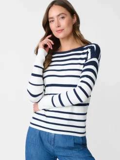 Marin Sweater In Stripe-J.McLaughlin Fashion
