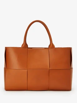 Mega Tessare Woven Leather Handbag-J.McLaughlin Hot