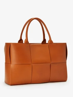 Mega Tessare Woven Leather Handbag-J.McLaughlin Hot