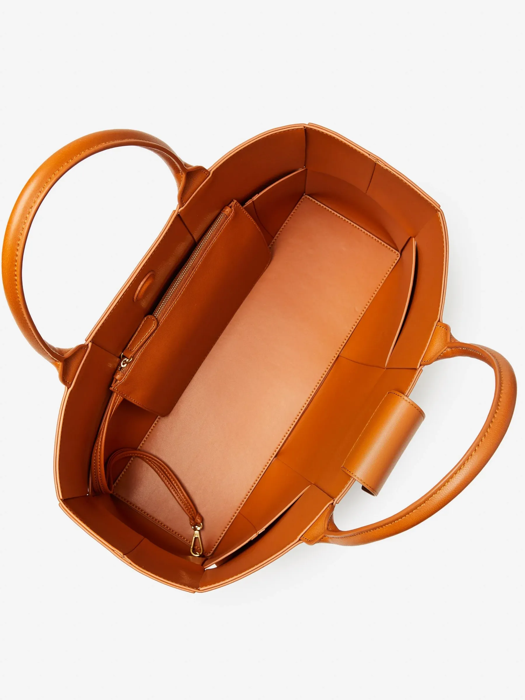 Mega Tessare Woven Leather Handbag-J.McLaughlin Hot