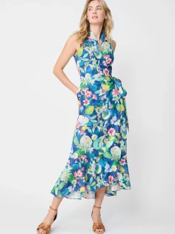 Miramar Linen Dress In Floral Reef-J.McLaughlin Outlet