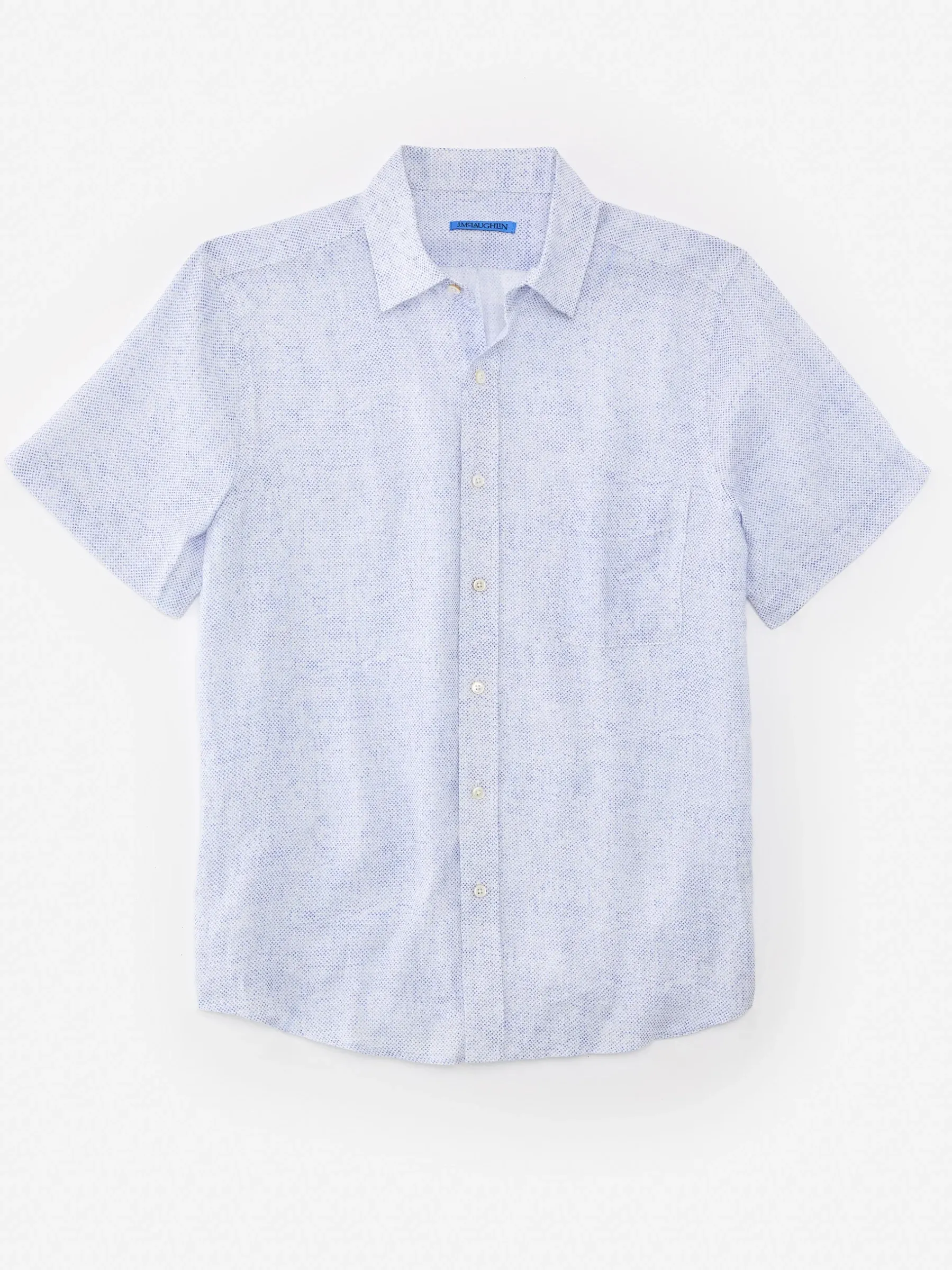 Montauk Modern Fit Linen Shirt In Mini Quatrefoil-J.McLaughlin Fashion