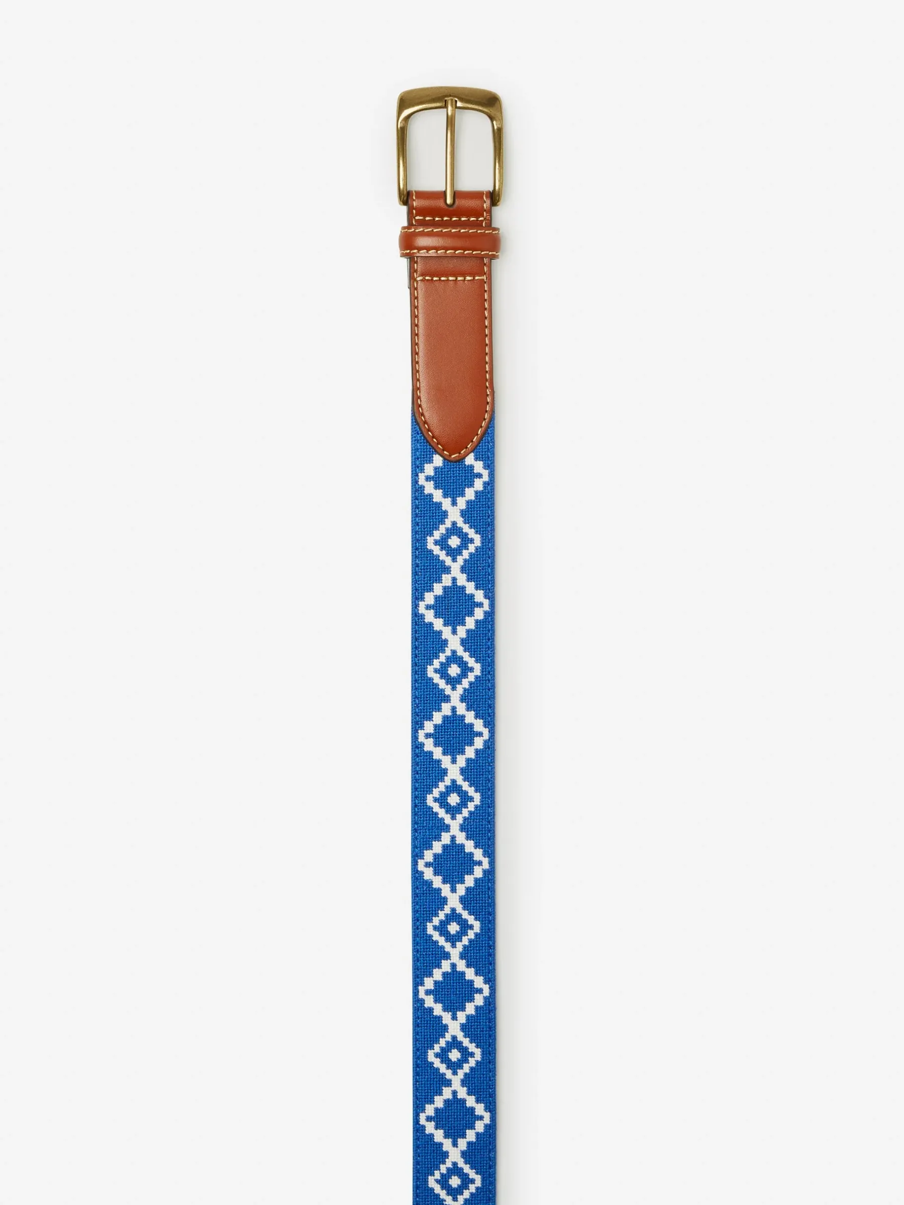Needlepoint Belt In Geo Diamond-J.McLaughlin Best