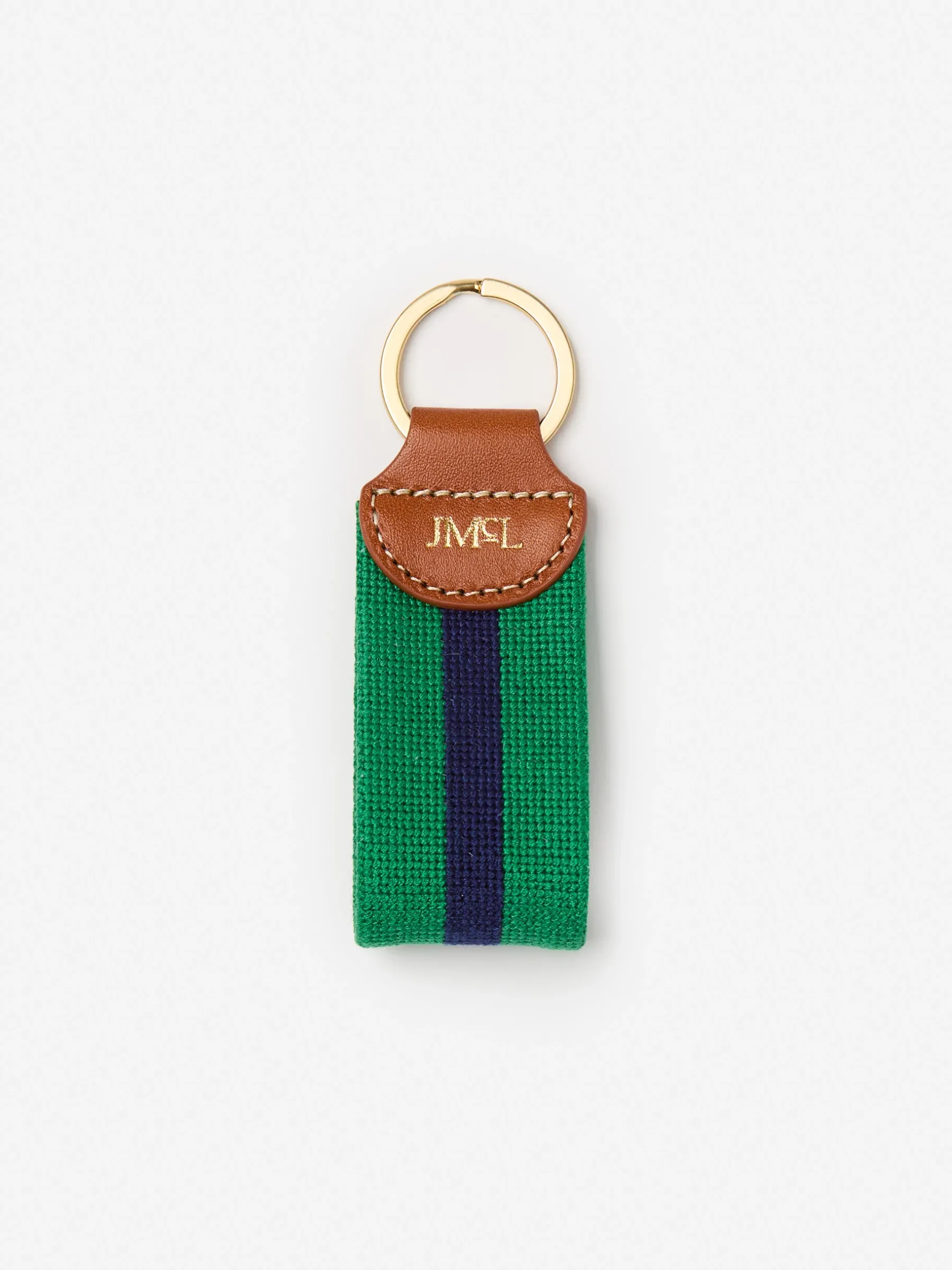 Needlepoint Keyfob In Stripe-J.McLaughlin Fashion