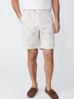 Oliver 9" Embroidered Shorts In Golf Skull-J.McLaughlin Sale