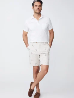 Oliver 9" Embroidered Shorts In Golf Skull-J.McLaughlin Sale