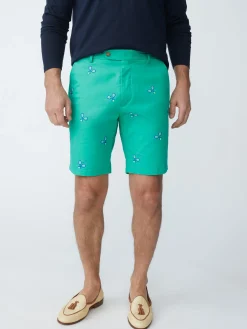 Oliver 9" Embroidered Shorts In Tennis Racket-J.McLaughlin New