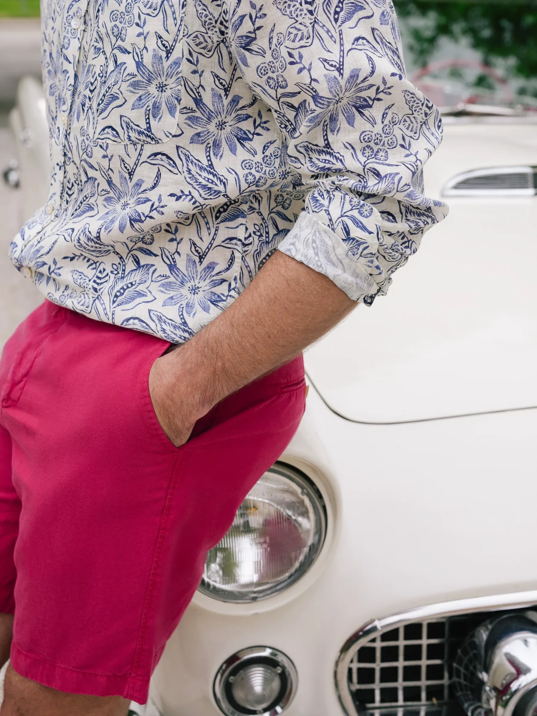 Oliver 9" Shorts In Italian Summer Twill-J.McLaughlin Clearance