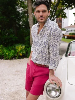 Oliver 9" Shorts In Italian Summer Twill-J.McLaughlin Clearance