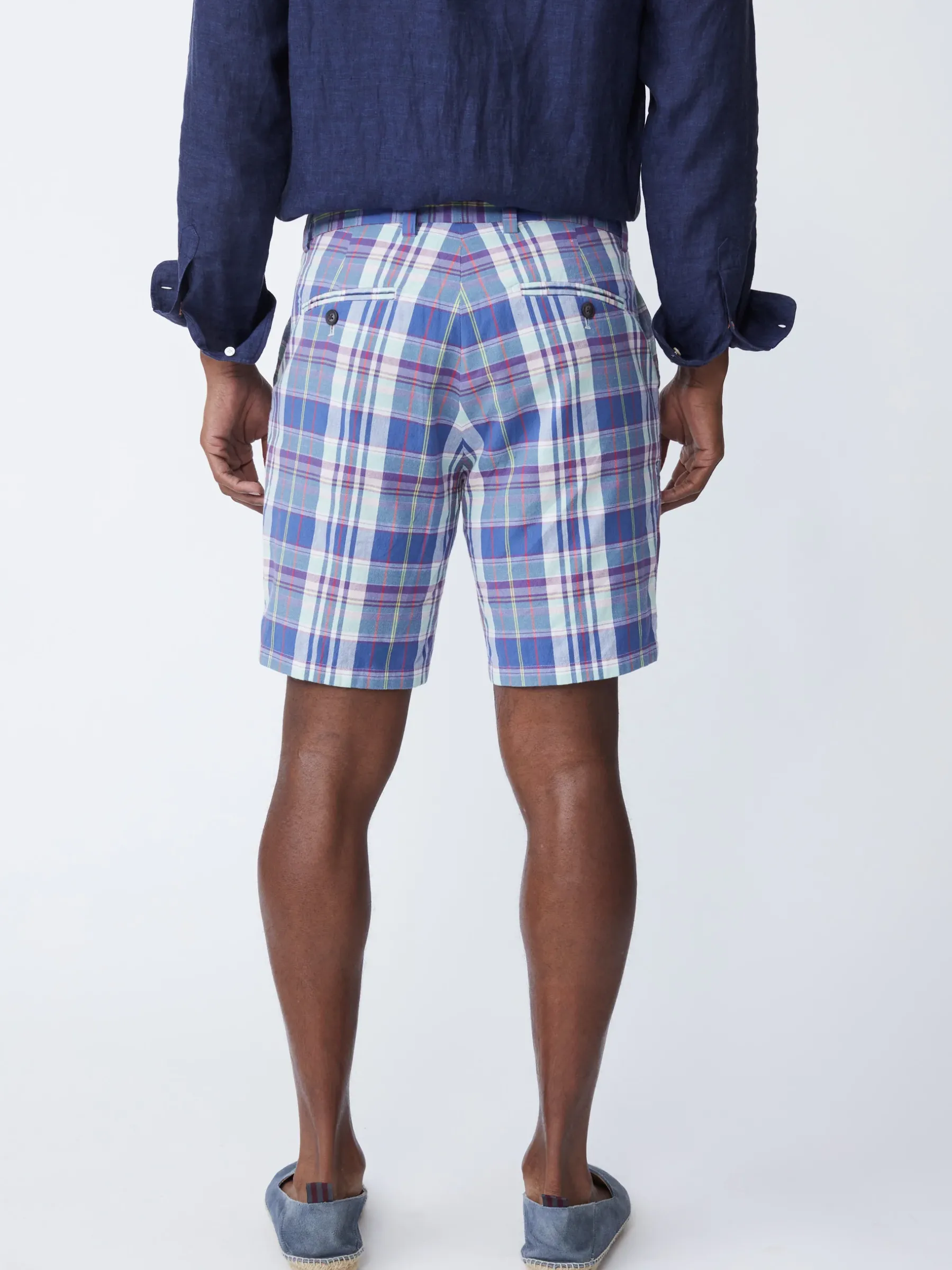 Oliver 9" Shorts In Plaid-J.McLaughlin Fashion
