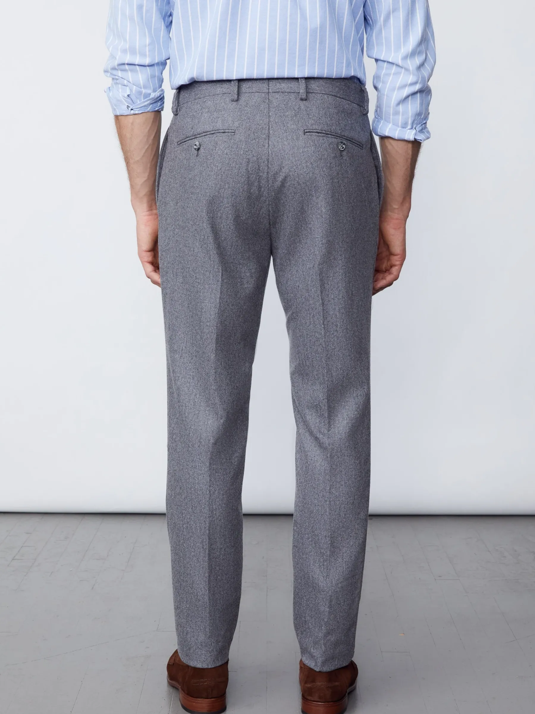 Oxford Wool Pants-J.McLaughlin New