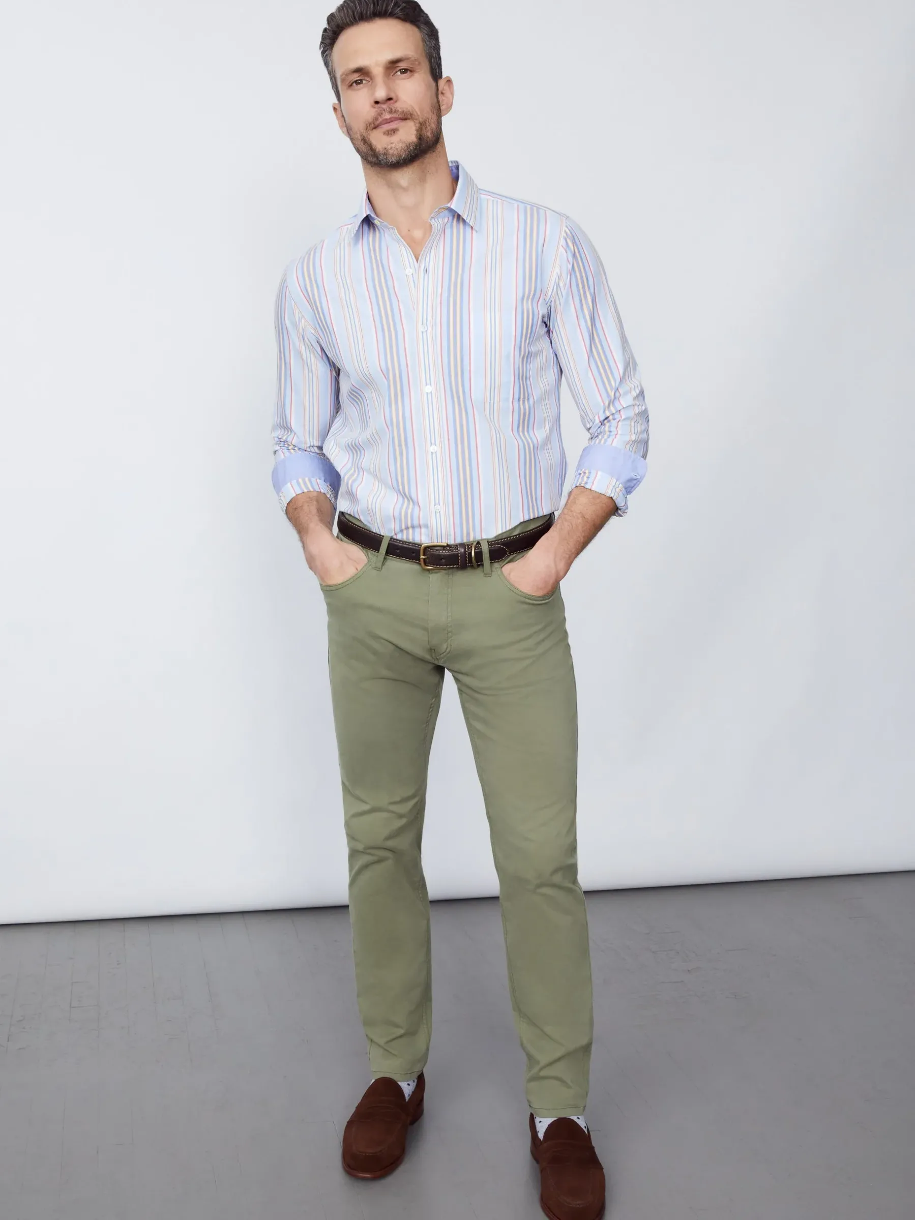 Parker 5-Pocket Straight Pants In Stretch Cotton Sateen-J.McLaughlin Sale