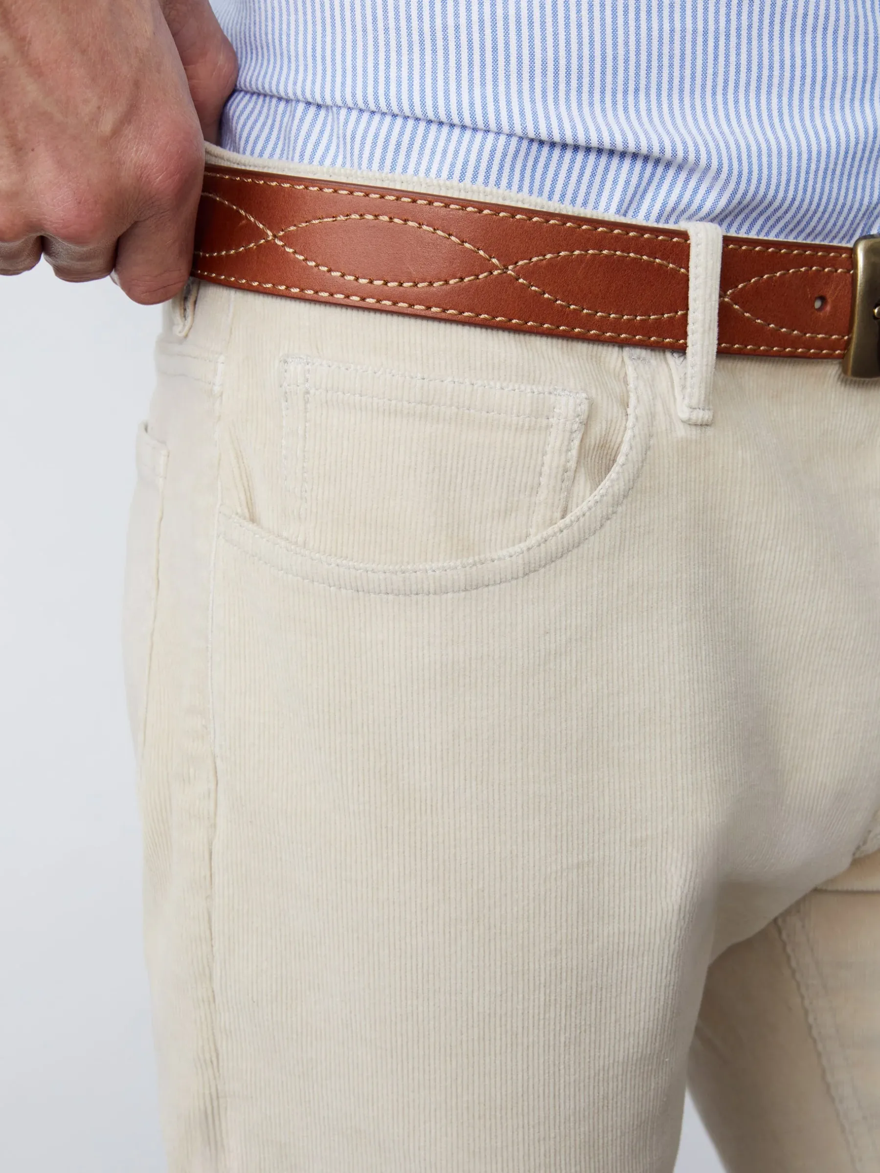 Parker 5-Pocket Straight Pants In Italian Stretch Cord-J.McLaughlin Outlet